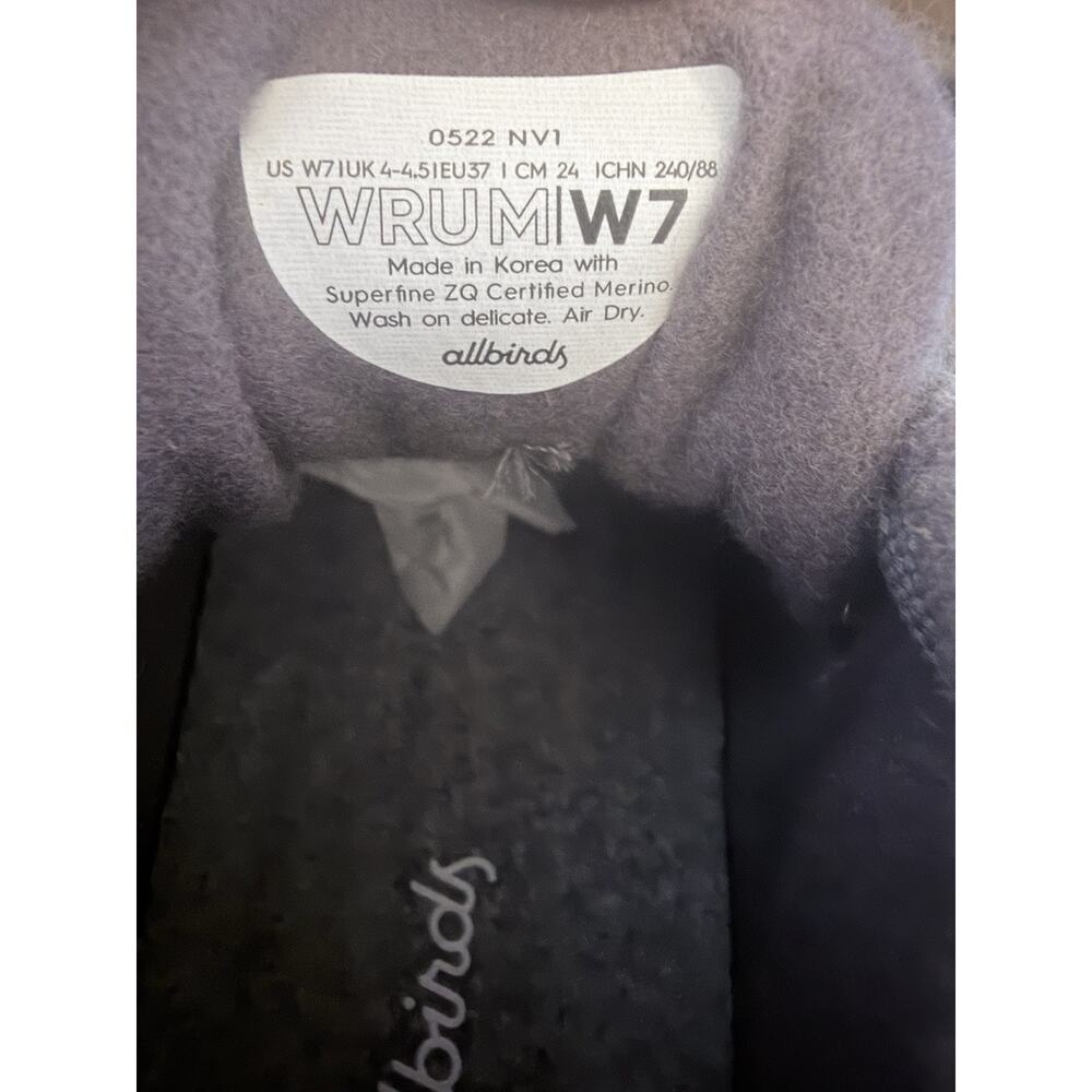 Allbirds Wool Runners Women's Size 7 Athletic Walking Shoes Gray/White New - Picture 6 of 10